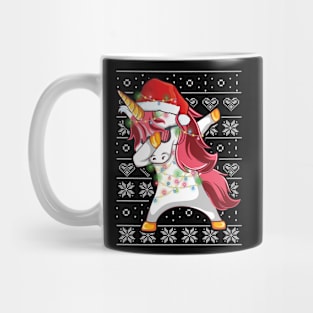 Cute Dabbing Unicorn Nana Christmas Funny Gift Mug